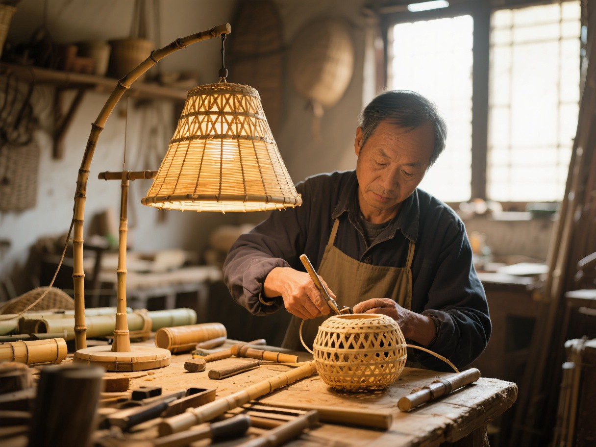 Bamboo weaving workshop